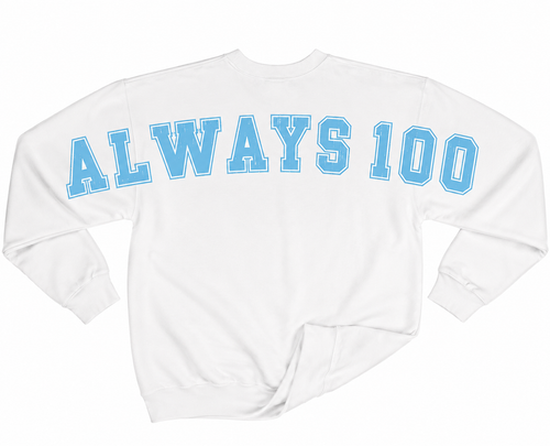 Always 100 shoulder print